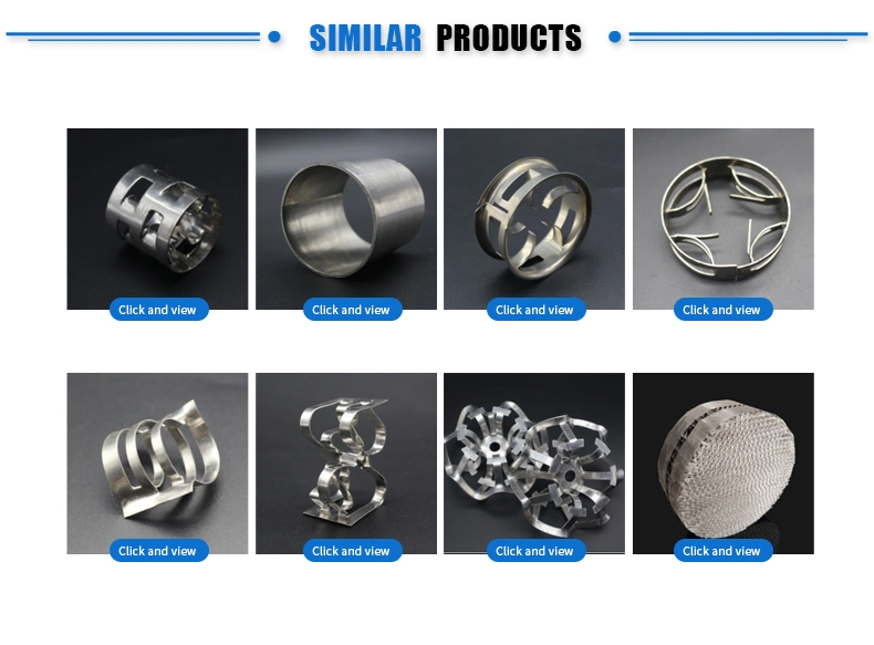 Stainless Steel 304 316 Metallic Material 38mm 50mm Metal Pall Ring