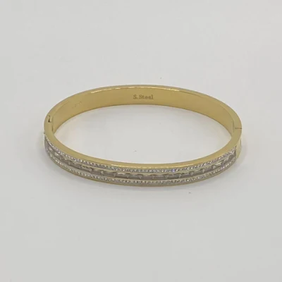 Женские браслеты с кристаллами золотого цвета из нержавеющей стали по индивидуальному заказу