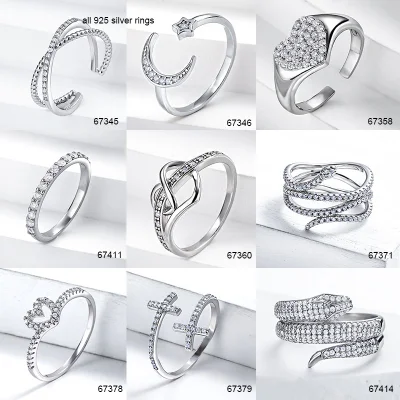 Модные аксессуары, бижутерия, кольца из стерлингового серебра 925 пробы на заказ с CZ, обручальные, свадебные, обещанные кольца для женщин