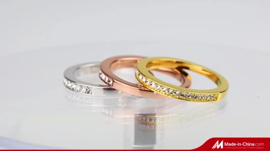 Кольцо Trinity из серебра 925 пробы Модные украшения Кольца из розового золота 18 карат с родиевым покрытием